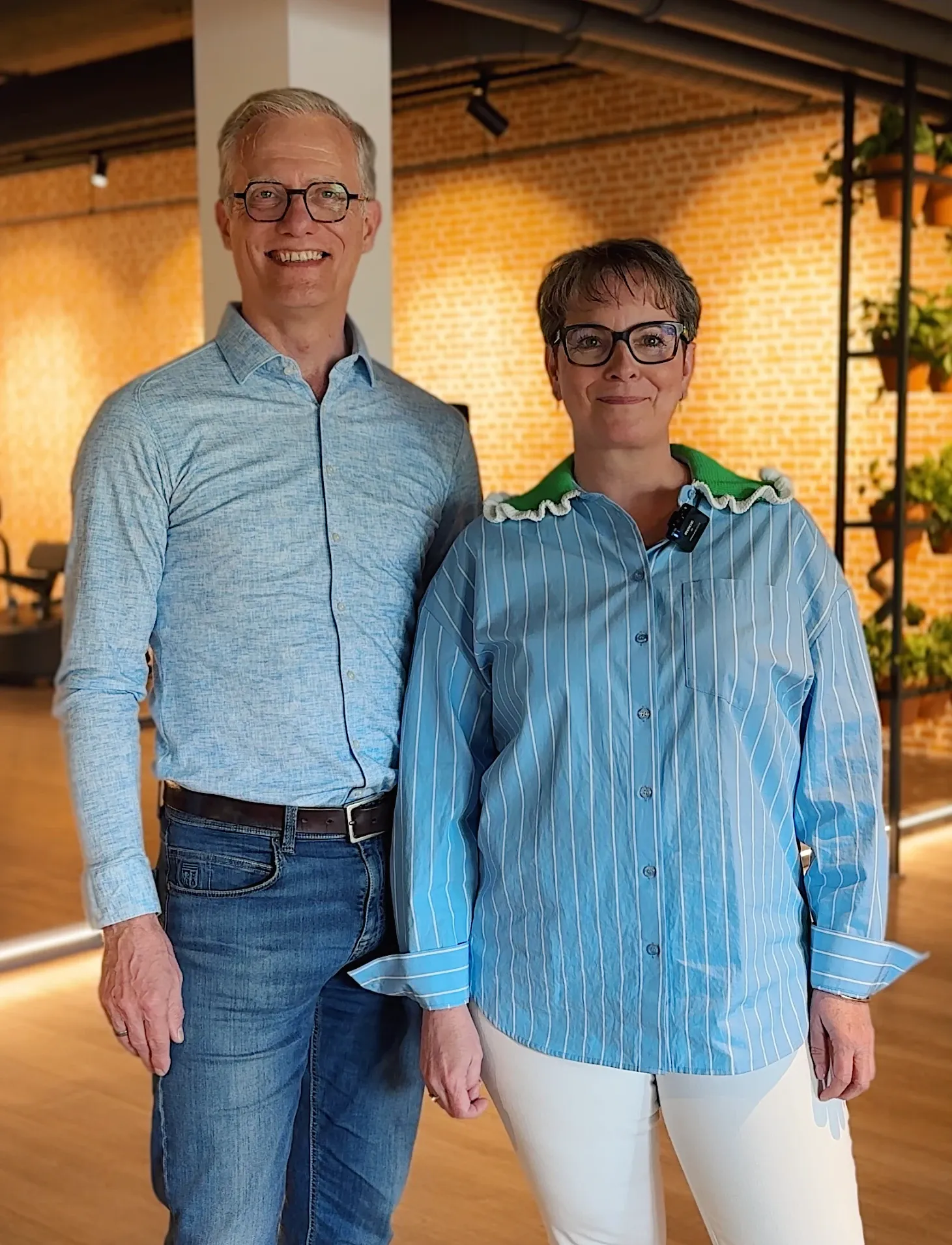 Portret van twee leden die hun verhaal delen over The Gym Society