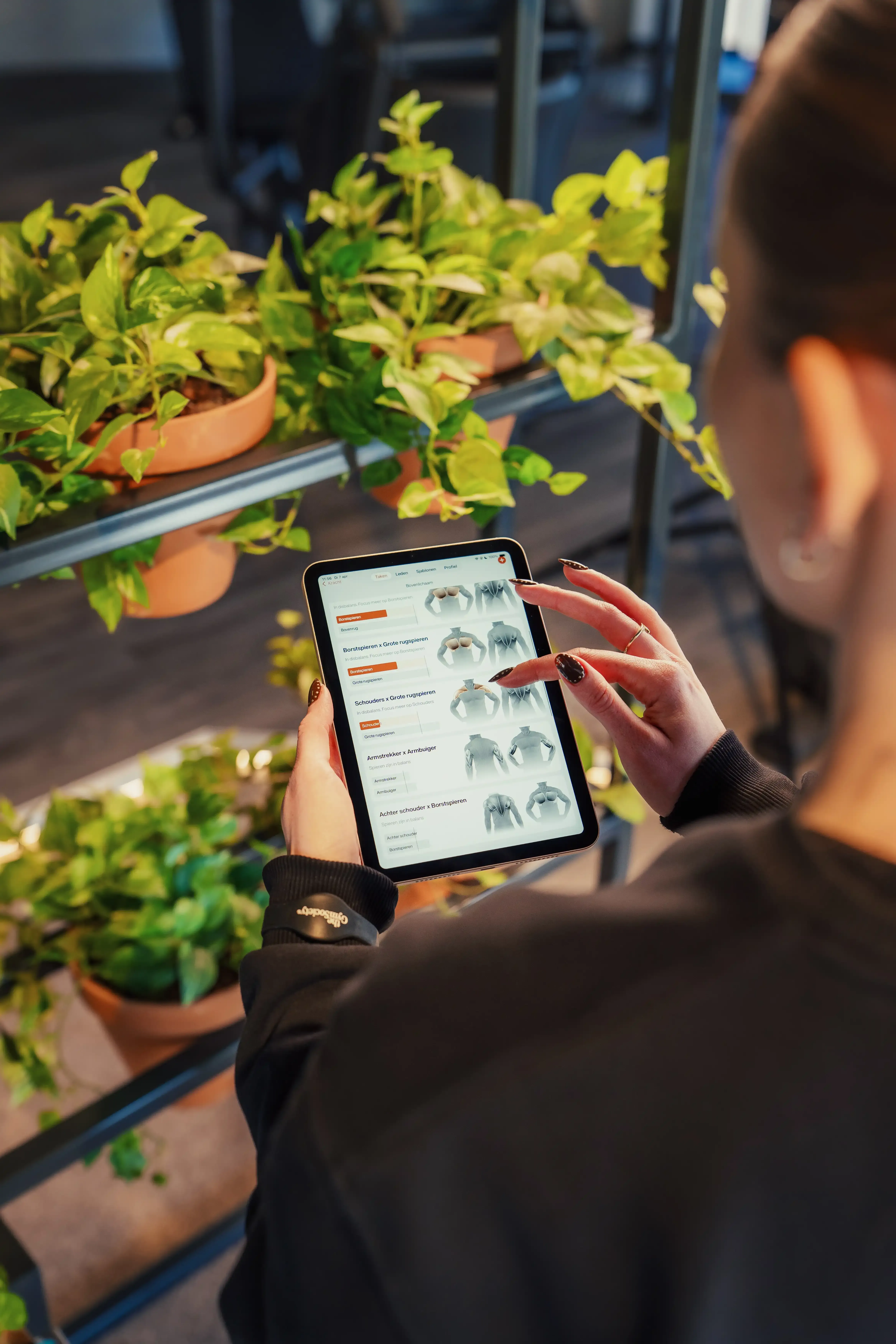 Inzicht in trainingsdata via de app op een iPad